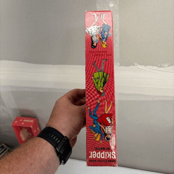 1964 Mattel Bendable Leg Blonde Skipper Original Box #1030 Red Outfit Black Boot - Picture 9 of 16